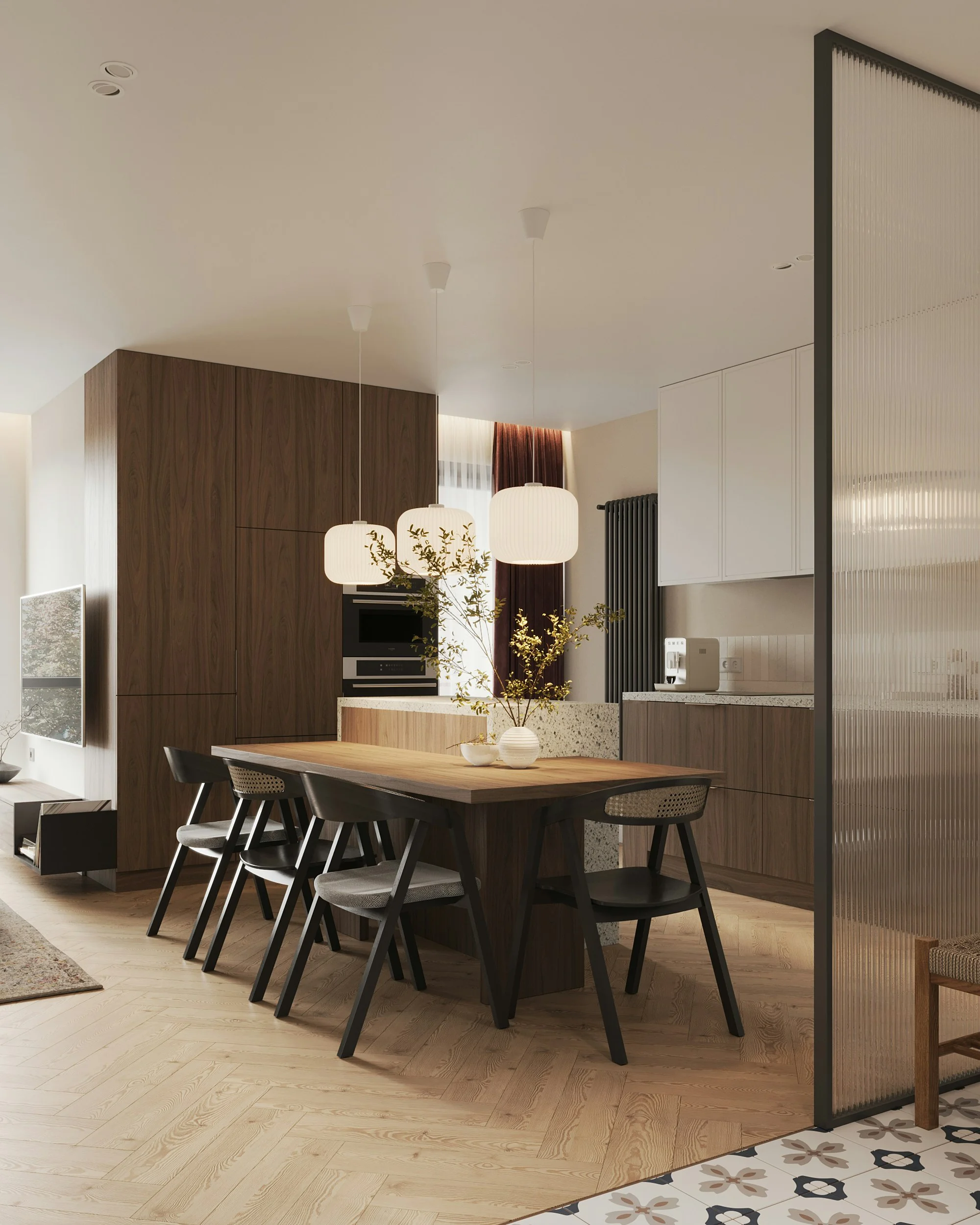 marcq_salon_sejour_interieur_composition_decoration_cuisine_amenagement_compo_design_noyer_quartz_ilot_cozy_perspective
