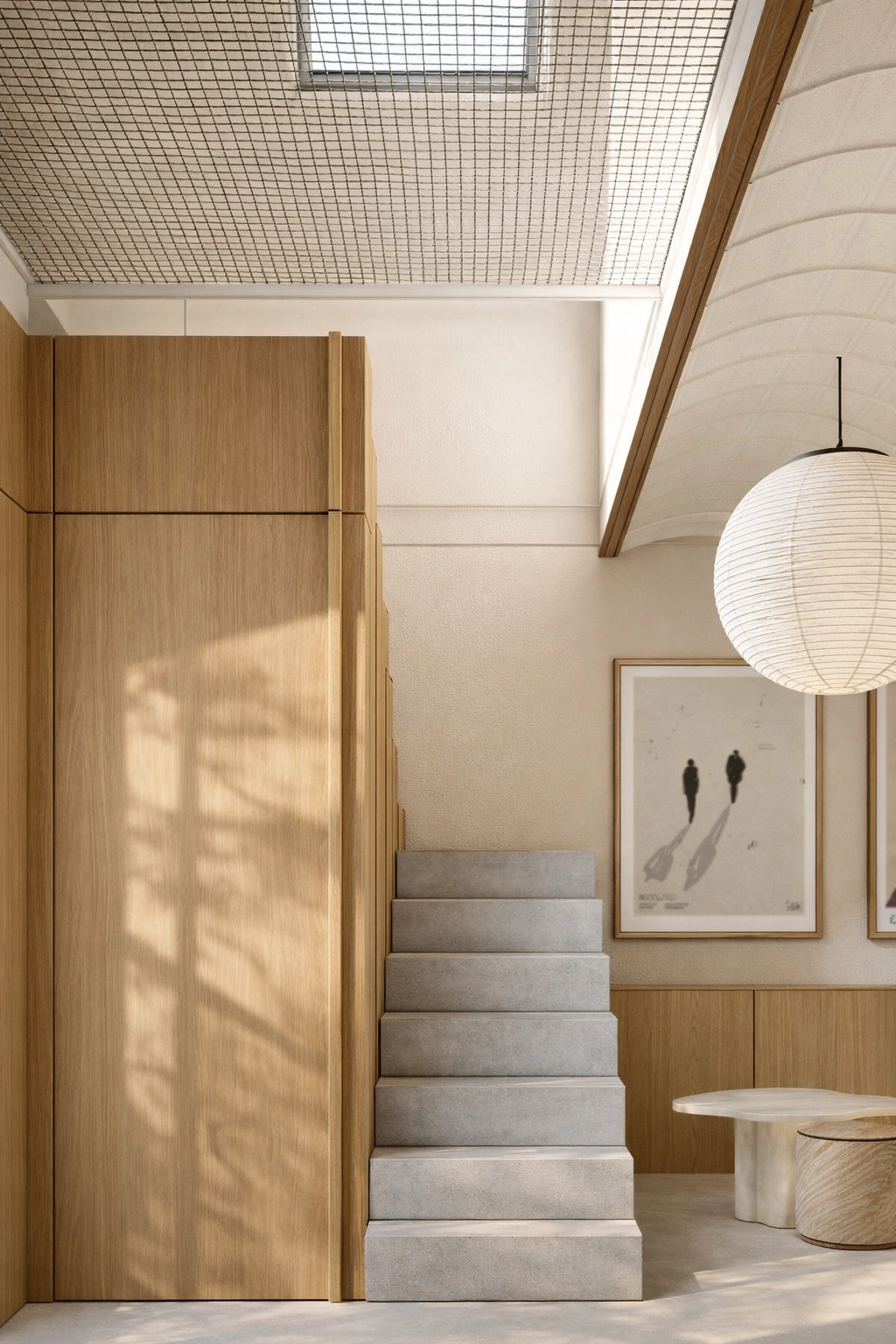 lesquin_entree_location_design_interieur_architecture_decoration_aménagement_couleurs_rouge_bois_composition_vue